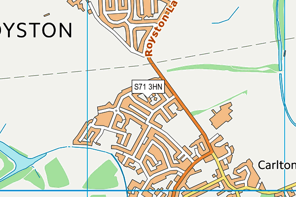 S71 3HN map - OS VectorMap District (Ordnance Survey) S71 3HN map - OS VectorMap District (Ordnance Survey)