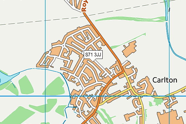 S71 3JJ map - OS VectorMap District (Ordnance Survey) S71 3JJ map - OS VectorMap District (Ordnance Survey)