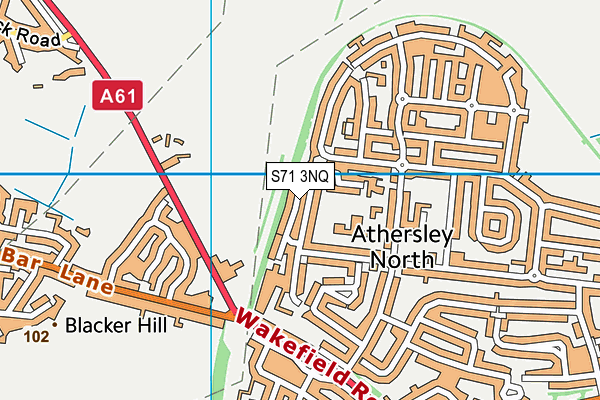 S71 3NQ map - OS VectorMap District (Ordnance Survey) S71 3NQ map - OS VectorMap District (Ordnance Survey)