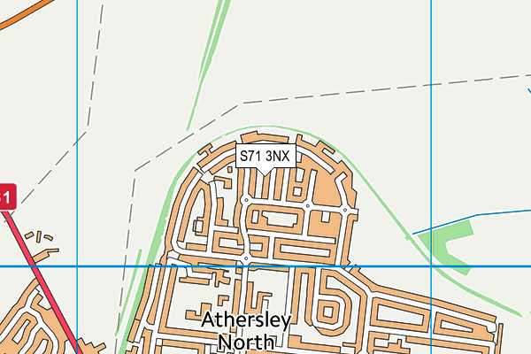 S71 3NX map - OS VectorMap District (Ordnance Survey) S71 3NX map - OS VectorMap District (Ordnance Survey)