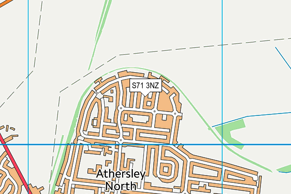 S71 3NZ map - OS VectorMap District (Ordnance Survey) S71 3NZ map - OS VectorMap District (Ordnance Survey)
