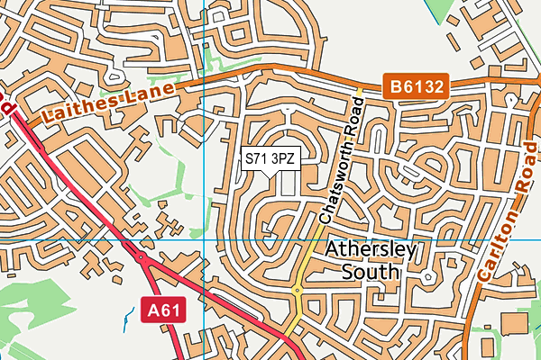 S71 3PZ map - OS VectorMap District (Ordnance Survey) S71 3PZ map - OS VectorMap District (Ordnance Survey)