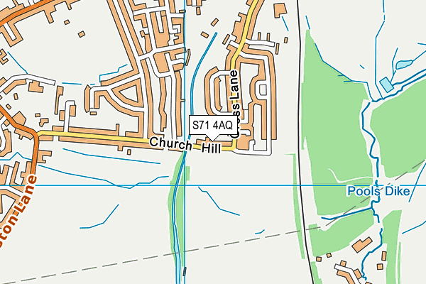 S71 4AQ map - OS VectorMap District (Ordnance Survey) S71 4AQ map - OS VectorMap District (Ordnance Survey)