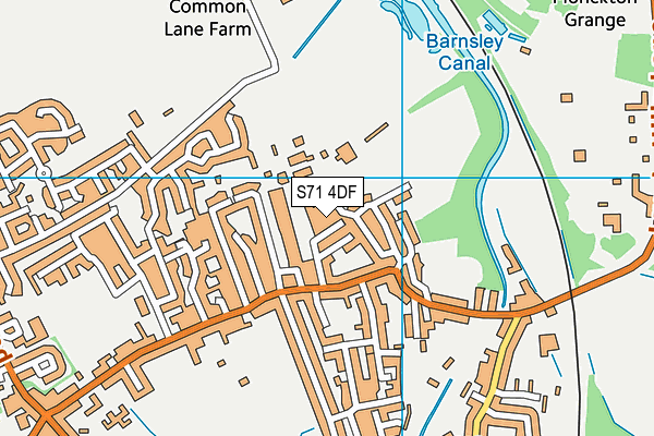 S71 4DF map - OS VectorMap District (Ordnance Survey) S71 4DF map - OS VectorMap District (Ordnance Survey)