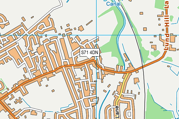 S71 4DN map - OS VectorMap District (Ordnance Survey) S71 4DN map - OS VectorMap District (Ordnance Survey)