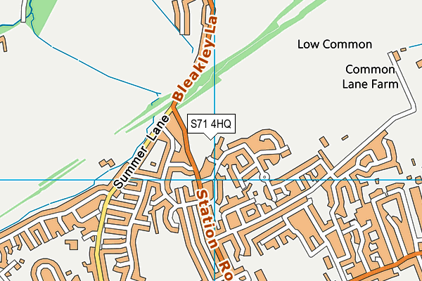 S71 4HQ map - OS VectorMap District (Ordnance Survey) S71 4HQ map - OS VectorMap District (Ordnance Survey)