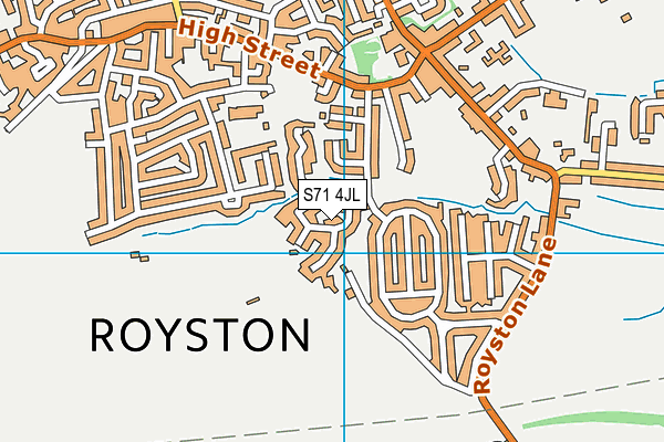 S71 4JL map - OS VectorMap District (Ordnance Survey) S71 4JL map - OS VectorMap District (Ordnance Survey)