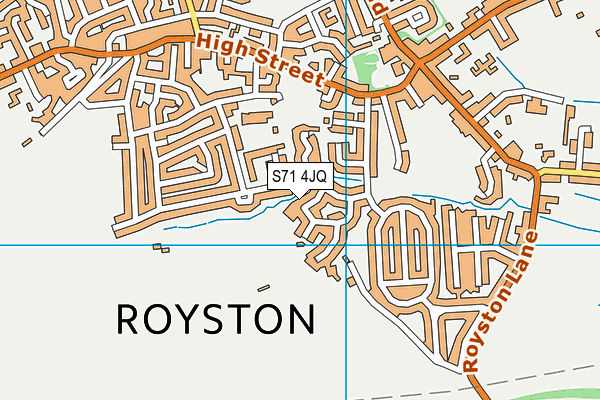 S71 4JQ map - OS VectorMap District (Ordnance Survey) S71 4JQ map - OS VectorMap District (Ordnance Survey)