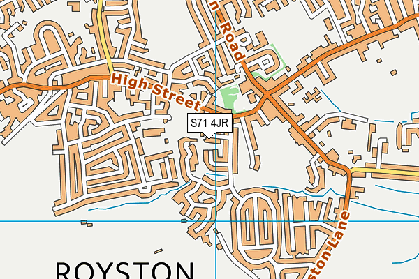 S71 4JR map - OS VectorMap District (Ordnance Survey) S71 4JR map - OS VectorMap District (Ordnance Survey)