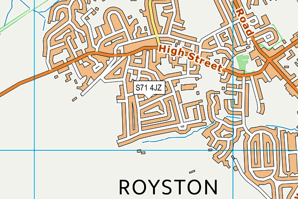 S71 4JZ map - OS VectorMap District (Ordnance Survey) S71 4JZ map - OS VectorMap District (Ordnance Survey)