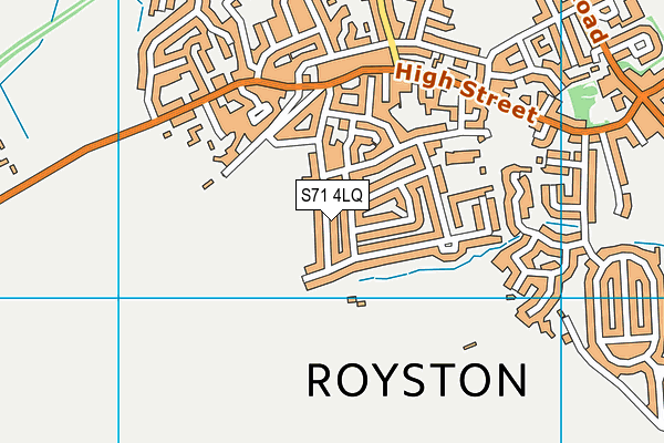 S71 4LQ map - OS VectorMap District (Ordnance Survey)