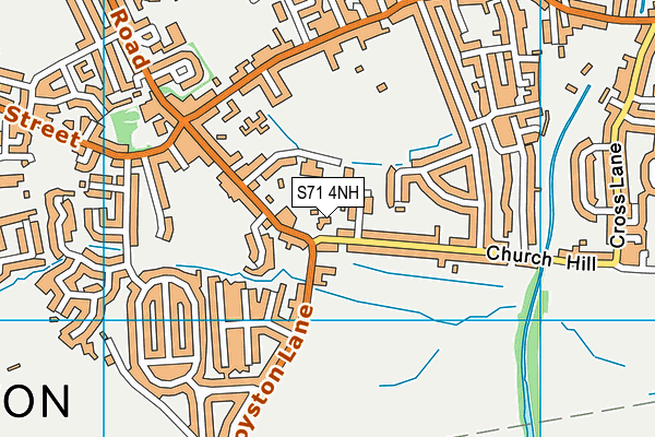 S71 4NH map - OS VectorMap District (Ordnance Survey) S71 4NH map - OS VectorMap District (Ordnance Survey)