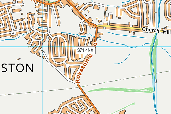 S71 4NX map - OS VectorMap District (Ordnance Survey) S71 4NX map - OS VectorMap District (Ordnance Survey)