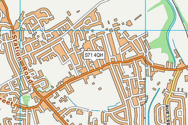 S71 4QH map - OS VectorMap District (Ordnance Survey) S71 4QH map - OS VectorMap District (Ordnance Survey)