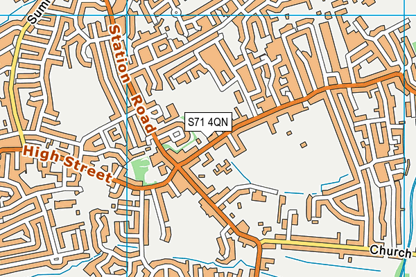 S71 4QN map - OS VectorMap District (Ordnance Survey) S71 4QN map - OS VectorMap District (Ordnance Survey)