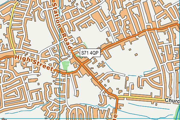 S71 4QP map - OS VectorMap District (Ordnance Survey) S71 4QP map - OS VectorMap District (Ordnance Survey)