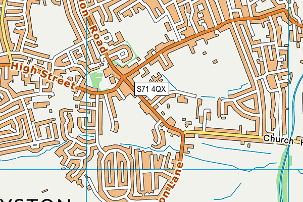 S71 4QX map - OS VectorMap District (Ordnance Survey) S71 4QX map - OS VectorMap District (Ordnance Survey)