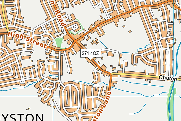 S71 4QZ map - OS VectorMap District (Ordnance Survey) S71 4QZ map - OS VectorMap District (Ordnance Survey)