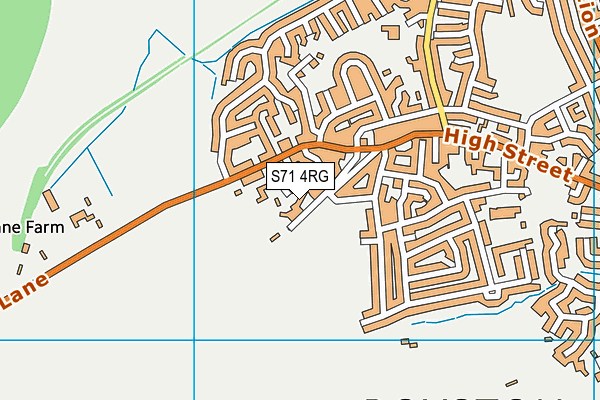 S71 4RG map - OS VectorMap District (Ordnance Survey) S71 4RG map - OS VectorMap District (Ordnance Survey)