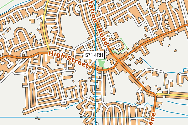 S71 4RH map - OS VectorMap District (Ordnance Survey) S71 4RH map - OS VectorMap District (Ordnance Survey)