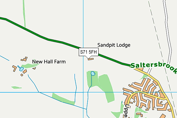 S71 5FH map - OS VectorMap District (Ordnance Survey) S71 5FH map - OS VectorMap District (Ordnance Survey)