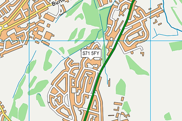 S71 5FY map - OS VectorMap District (Ordnance Survey) S71 5FY map - OS VectorMap District (Ordnance Survey)