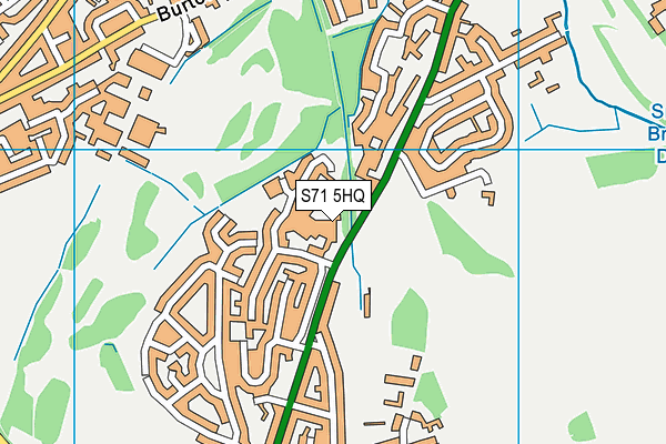 S71 5HQ map - OS VectorMap District (Ordnance Survey) S71 5HQ map - OS VectorMap District (Ordnance Survey)