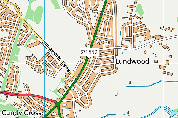 S71 5ND map - OS VectorMap District (Ordnance Survey) S71 5ND map - OS VectorMap District (Ordnance Survey)