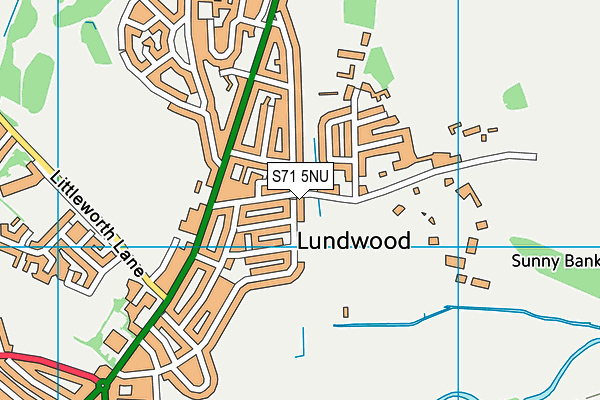S71 5NU map - OS VectorMap District (Ordnance Survey) S71 5NU map - OS VectorMap District (Ordnance Survey)