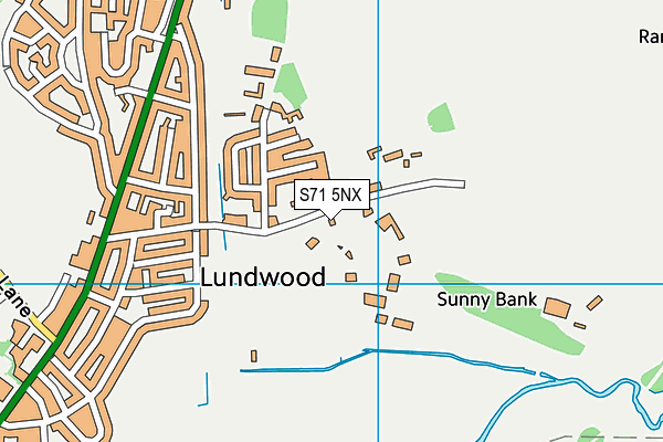 S71 5NX map - OS VectorMap District (Ordnance Survey) S71 5NX map - OS VectorMap District (Ordnance Survey)