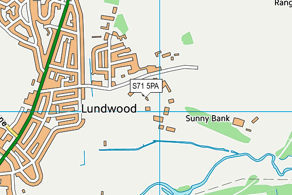 S71 5PA map - OS VectorMap District (Ordnance Survey) S71 5PA map - OS VectorMap District (Ordnance Survey)