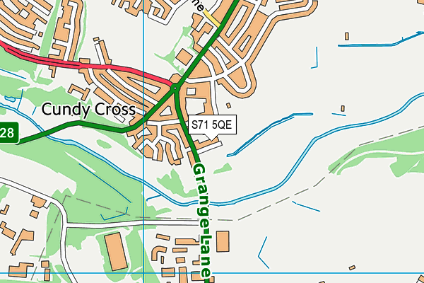 S71 5QE map - OS VectorMap District (Ordnance Survey) S71 5QE map - OS VectorMap District (Ordnance Survey)