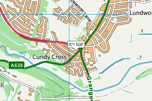 S71 5QP map - OS VectorMap District (Ordnance Survey) S71 5QP map - OS VectorMap District (Ordnance Survey)