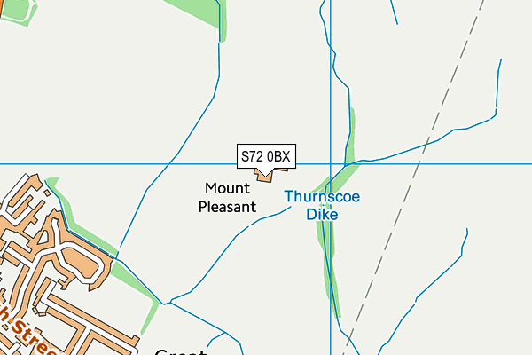 S72 0BX map - OS VectorMap District (Ordnance Survey) S72 0BX map - OS VectorMap District (Ordnance Survey)