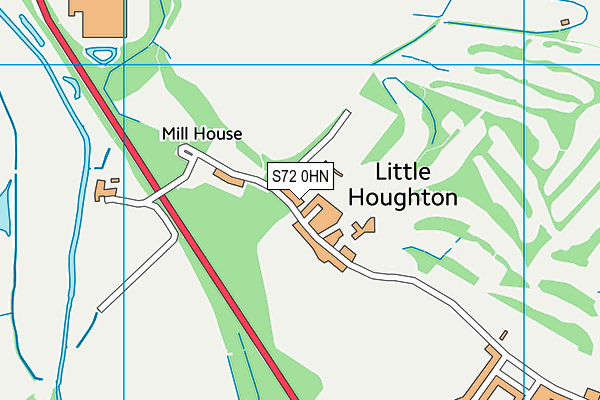 S72 0HN map - OS VectorMap District (Ordnance Survey) S72 0HN map - OS VectorMap District (Ordnance Survey)