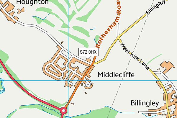 S72 0HX map - OS VectorMap District (Ordnance Survey) S72 0HX map - OS VectorMap District (Ordnance Survey)