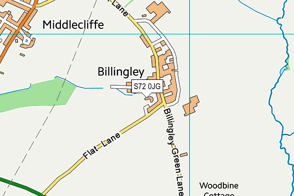 S72 0JG map - OS VectorMap District (Ordnance Survey) S72 0JG map - OS VectorMap District (Ordnance Survey)