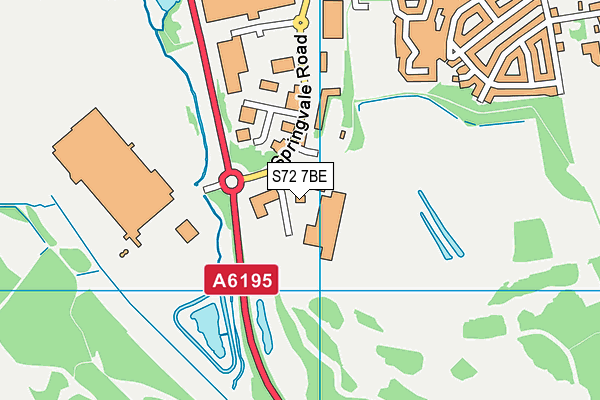 S72 7BE map - OS VectorMap District (Ordnance Survey) S72 7BE map - OS VectorMap District (Ordnance Survey)