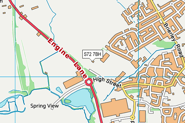 S72 7BH map - OS VectorMap District (Ordnance Survey) S72 7BH map - OS VectorMap District (Ordnance Survey)