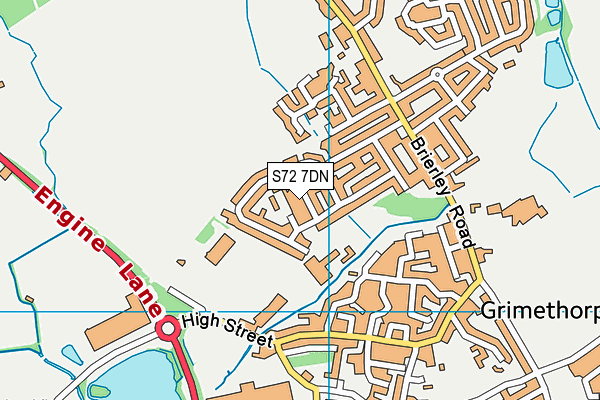 S72 7DN map - OS VectorMap District (Ordnance Survey) S72 7DN map - OS VectorMap District (Ordnance Survey)