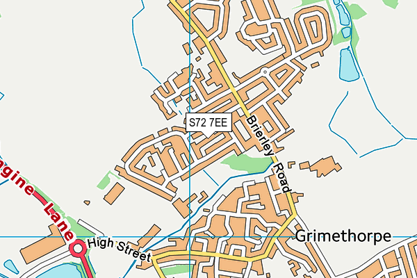 S72 7EE map - OS VectorMap District (Ordnance Survey) S72 7EE map - OS VectorMap District (Ordnance Survey)