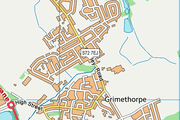 S72 7EJ map - OS VectorMap District (Ordnance Survey) S72 7EJ map - OS VectorMap District (Ordnance Survey)