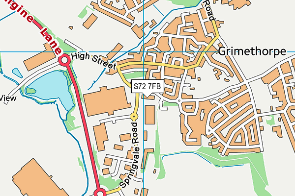 S72 7FB map - OS VectorMap District (Ordnance Survey) S72 7FB map - OS VectorMap District (Ordnance Survey)