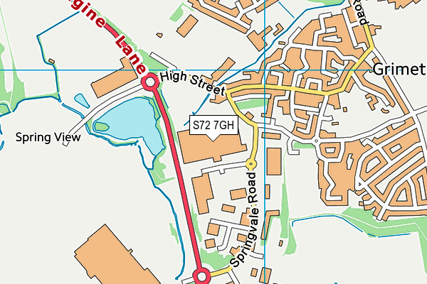 S72 7GH map - OS VectorMap District (Ordnance Survey) S72 7GH map - OS VectorMap District (Ordnance Survey)