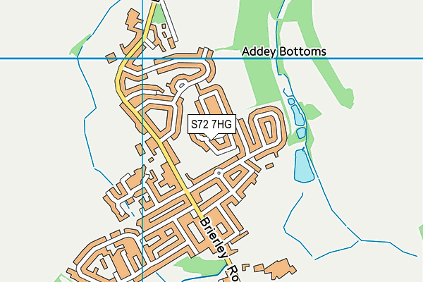 S72 7HG map - OS VectorMap District (Ordnance Survey) S72 7HG map - OS VectorMap District (Ordnance Survey)