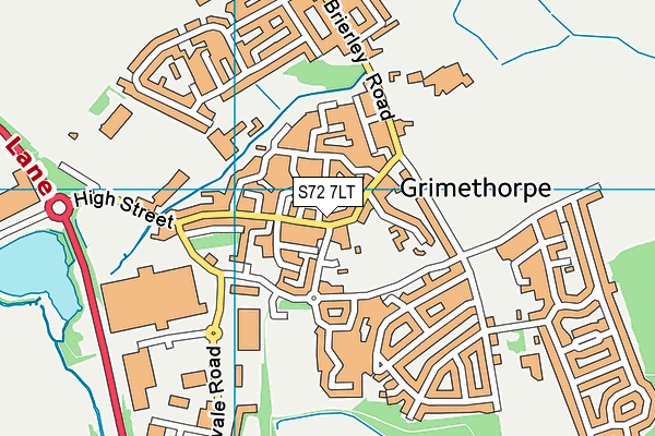 S72 7LT map - OS VectorMap District (Ordnance Survey) S72 7LT map - OS VectorMap District (Ordnance Survey)