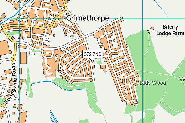S72 7NS map - OS VectorMap District (Ordnance Survey) S72 7NS map - OS VectorMap District (Ordnance Survey)