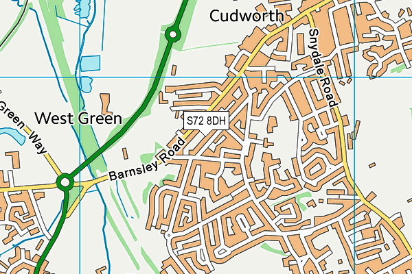 S72 8DH map - OS VectorMap District (Ordnance Survey) S72 8DH map - OS VectorMap District (Ordnance Survey)