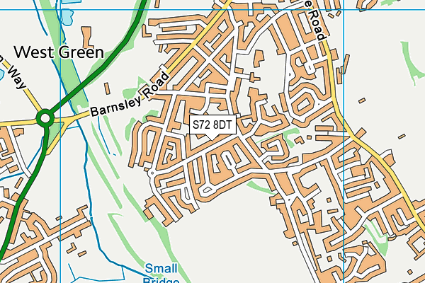 S72 8DT map - OS VectorMap District (Ordnance Survey) S72 8DT map - OS VectorMap District (Ordnance Survey)