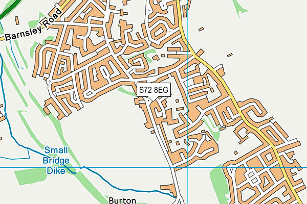 S72 8EG map - OS VectorMap District (Ordnance Survey) S72 8EG map - OS VectorMap District (Ordnance Survey)